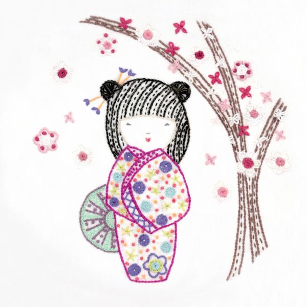 Yoshimi, jolie kokeshi (sold without hoop)