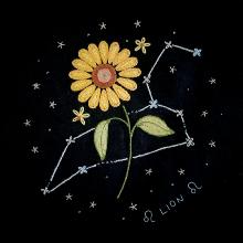 Leo constellation and its sunflower