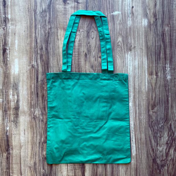 Tote bag 100% cotton - Green mint