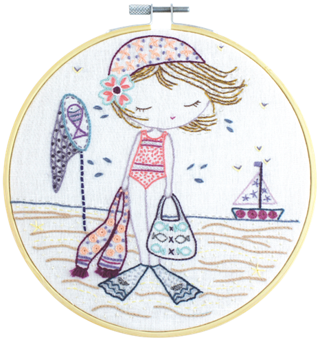 Quand Salomé va à la plage (sold without hoop)