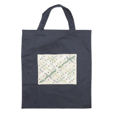 Floral pocket for tote bag