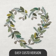 Jardin d'hiver (January embroidered heart) EASY CUSTO