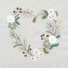 Spring Petals (April Embroidered Heart)