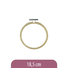 Wooden embroidery hoop - 18,5 cm