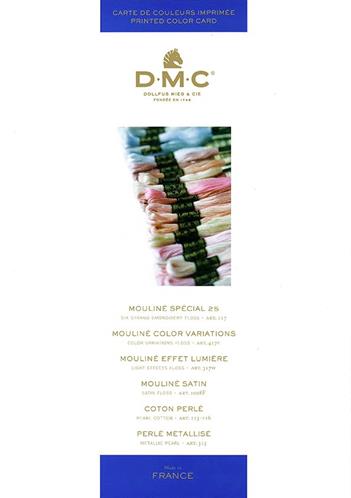 DMC printed color chart