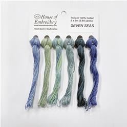 Pearl cotton n°8 House of Embroidery - "Seven seas
