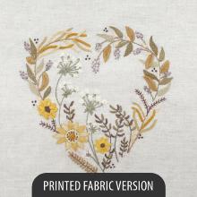 Soleil d’or (August heart to embroider)