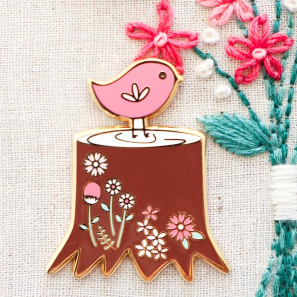 Needle minder “oiseau des bois”