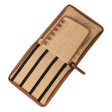 Walnut Leather Embroiderer’s Pouch