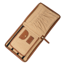 Walnut Leather Embroiderer’s Pouch