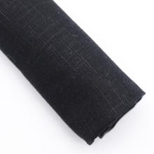 Black Linen Fabric Piece