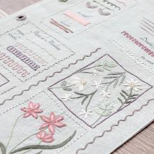 L'Encyclopédie des brodeuses - Page 1: stem stitch and running stitch