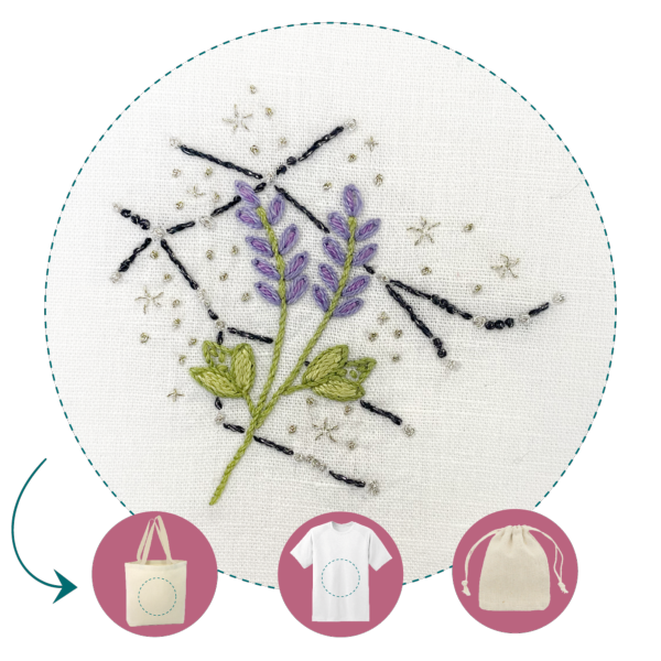 Constellation of Gemini and its lavender - Easy Custo