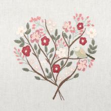 Sakura (May embroidered heart) - EASY CUSTO