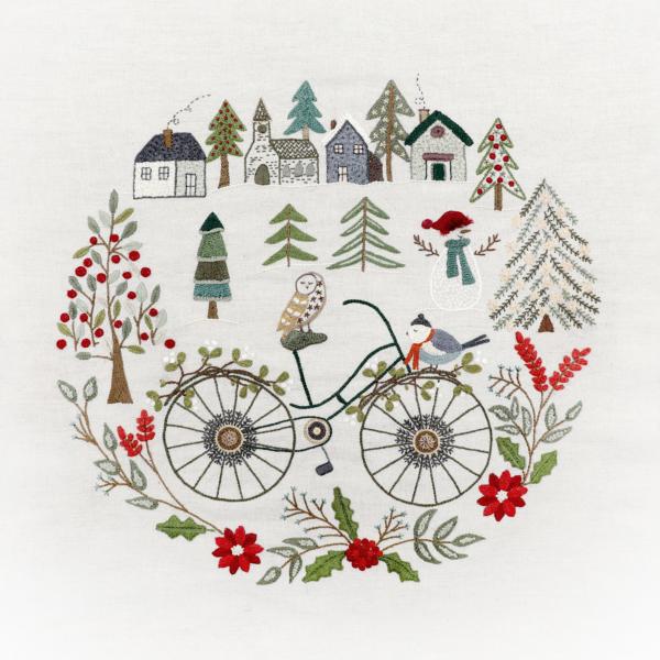 couronne automne broderie traditionnelle