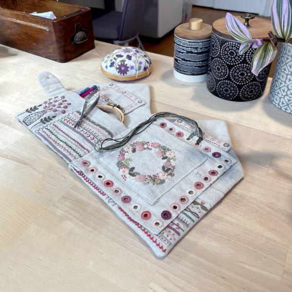 couronne automne broderie traditionnelle